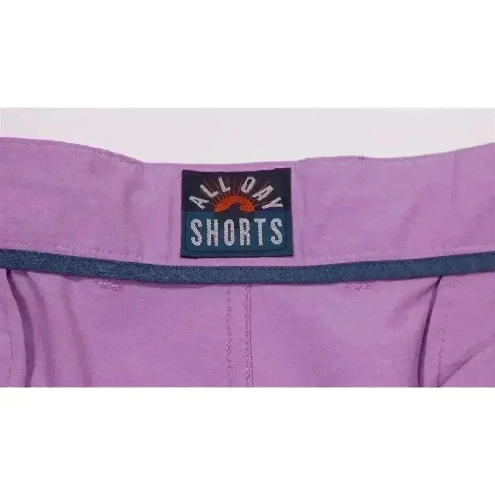 Faherty All Day Shorts Purple Hybrid Performance Fabric Shorts 9